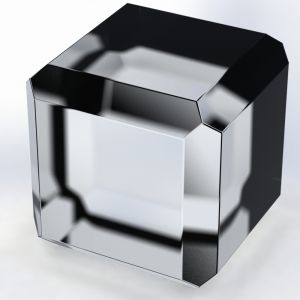 Acrylic Block 2" x 2" x 2" thick - Bevelled